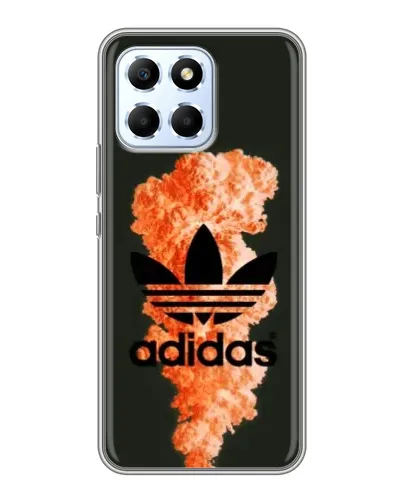 Чехол для Huawei Honor X6 с картинкой «Оранжевый дым Adidas»