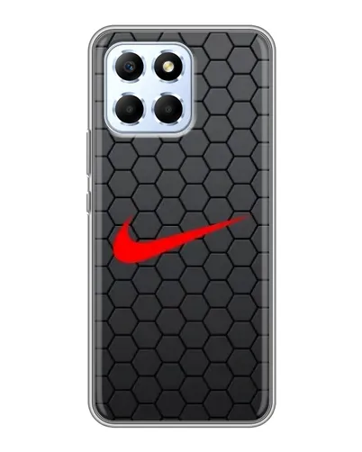 Чехол для Huawei Honor X6 с картинкой «Nike — карбоновая сетка»