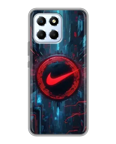 Чехол для Huawei Honor X6 с картинкой «Техногенный стиль Nike»