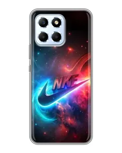 Чехол для Huawei Honor X6 с картинкой «Огненный логотип Nike»