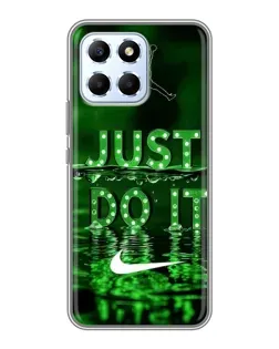 Чехол для Huawei Honor X6 с картинкой «Зеленый неоновый Nike»