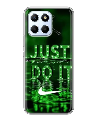 Чехол для Huawei Honor X6 с картинкой «Зеленый неоновый Nike»