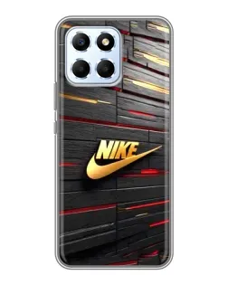 Чехол для Huawei Honor X6 с картинкой «Золотой Nike на металле»