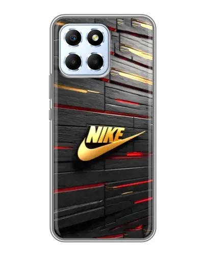 Чехол для Huawei Honor X6 с картинкой «Золотой Nike на металле»