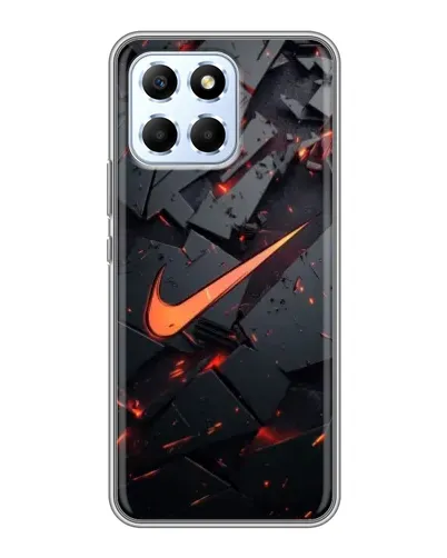 Чехол для Huawei Honor X6 с картинкой «Nike — эффект разломов»