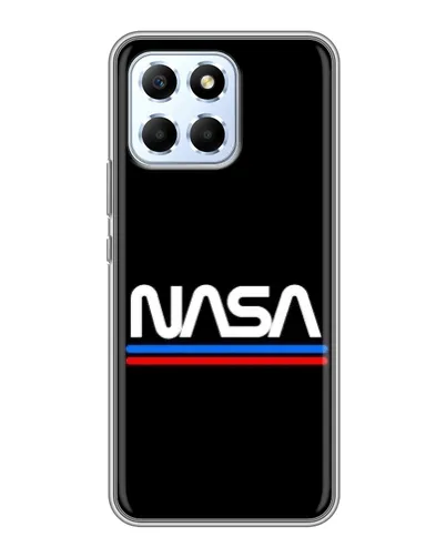 Чехол для Huawei Honor X6 с картинкой «NASA — классика Red Blue»