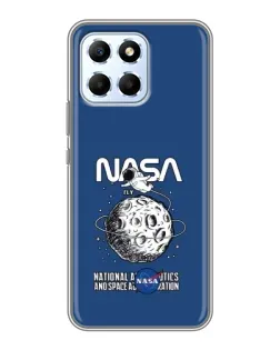 Чехол для Huawei Honor X6 с картинкой «NASA — лунная миссия»