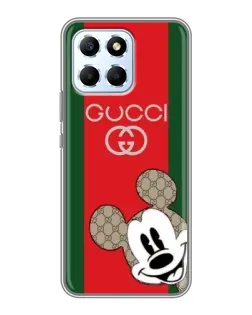 Чехол для Huawei Honor X6 с картинкой «Gucci — полосы и Микки»