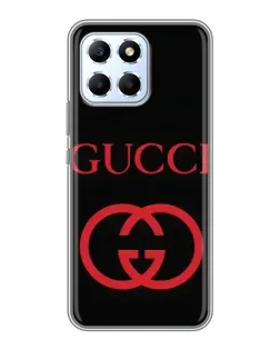 Чехол для Huawei Honor X6 с картинкой «Gucci — красный логотип»
