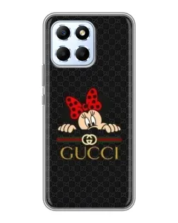 Чехол для Huawei Honor X6 с картинкой «Минни Маус Gucci — черный»