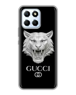 Чехол для Huawei Honor X6 с картинкой «Gucci — серебряный лев» Чехол для Huawei Honor X6 с картинкой «Gucci — серебряный лев»