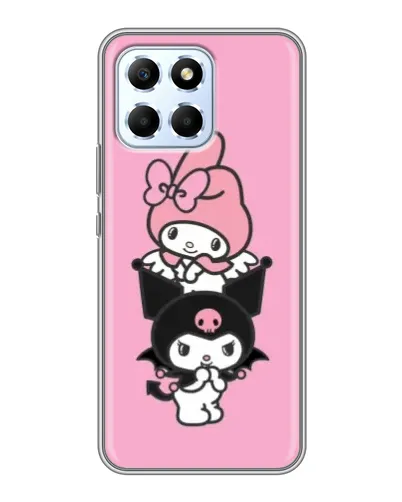 Чехол для Huawei Honor X6 с картинкой «My Melody и Kuromi»