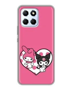 Чехол для Huawei Honor X6 с картинкой «Kuromi и My Melody»