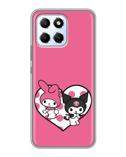 Чехол для Huawei Honor X6 с картинкой «Kuromi и My Melody»