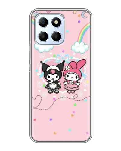 Чехол для Huawei Honor X6 с картинкой «My Melody и Kuromi»