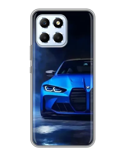 Чехол для Huawei Honor X6 с картинкой «Голубая BMW M4»