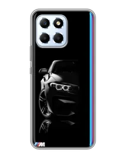 Чехол для Huawei Honor X6 с картинкой «Силуэт BMW в темноте»