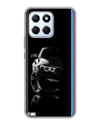 Чехол для Huawei Honor X6 с картинкой «Силуэт BMW в темноте»
