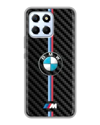 Чехол для Huawei Honor X6 с картинкой «Эмблема BMW и карбон»