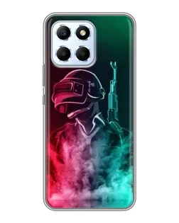 Чехол для Huawei Honor X6 с картинкой «PUBG — огненный воин»