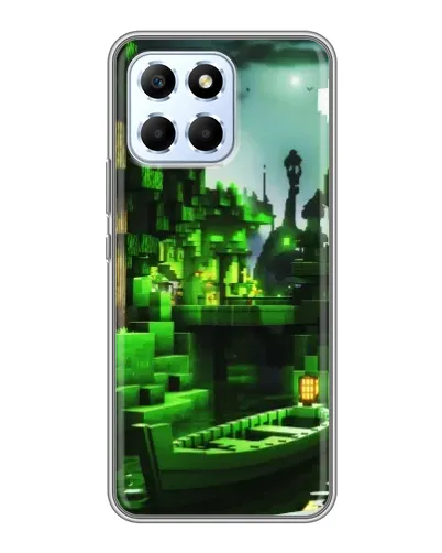 Чехол для Huawei Honor X6 с картинкой «Minecraft лесной пейзаж»