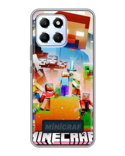 Чехол для Huawei Honor X6 с картинкой «Minecraft герои игры»