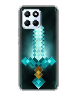 Чехол для Huawei Honor X6 с картинкой «Алмазный меч неон»