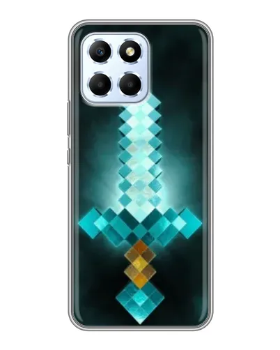 Чехол для Huawei Honor X6 с картинкой «Алмазный меч неон»