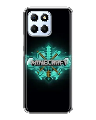 Чехол для Huawei Honor X6 с картинкой «Minecraft Diamond лого»