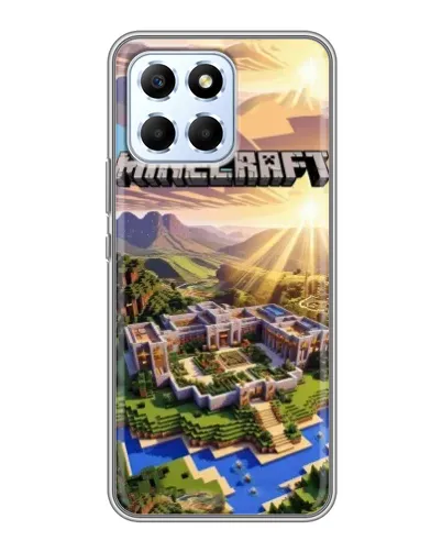 Чехол для Huawei Honor X6 с картинкой «Minecraft панорама»