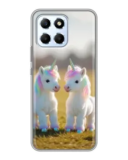 Чехол для Huawei Honor X6 с картинкой «Пара единорогов»
