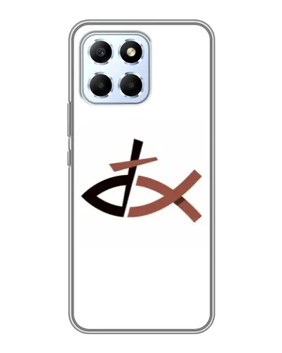 Чехол для Huawei Honor X6 с картинкой «Рыба и крест» Чехол для Huawei Honor X6 с картинкой «Рыба и крест»
