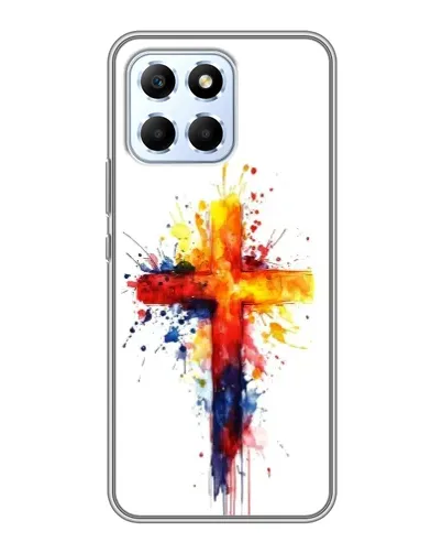 Чехол для Huawei Honor X6 с картинкой «Акварельный крест» Чехол для Huawei Honor X6 с картинкой «Акварельный крест»
