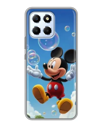 Чехол для Huawei Honor X6 с картинкой «Mickey и мыльные пузыри»