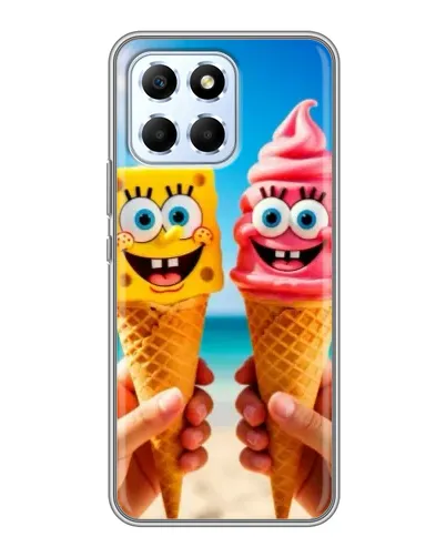 Чехол для Huawei Honor X6 с картинкой «Спанч Боб мороженое» Чехол для Huawei Honor X6 с картинкой «Спанч Боб мороженое»