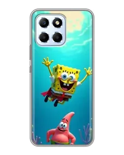 Чехол для Huawei Honor X6 с картинкой «Спанч Боб под водой»