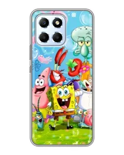 Чехол для Huawei Honor X6 с картинкой «Губка Боб и друзья»