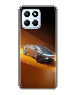 Чехол для Huawei Honor X6 с картинкой «Cybertruck в пустыне»