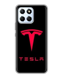 Чехол для Huawei Honor X6 с картинкой «Tesla Red Logo»