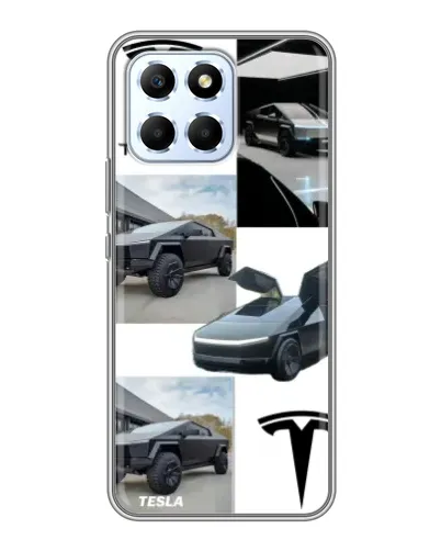 Чехол для Huawei Honor X6 с картинкой «Коллаж Cybertruck Tesla» Чехол для Huawei Honor X6 с картинкой «Коллаж Cybertruck Tesla»