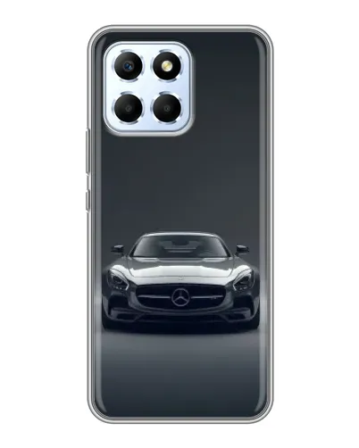 Чехол для Huawei Honor X6 с картинкой «Mercedes на черном»
