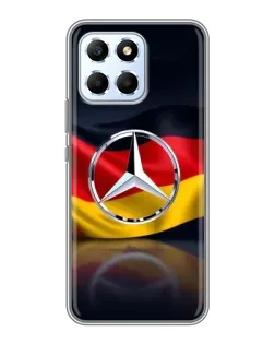 Чехол для Huawei Honor X6 с картинкой «Mercedes — флаг Германии»