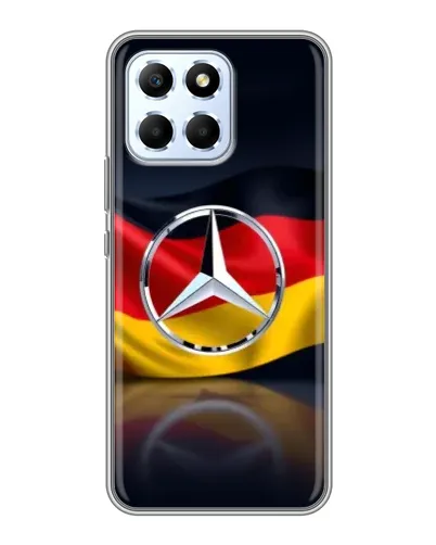 Чехол для Huawei Honor X6 с картинкой «Mercedes — флаг Германии»
