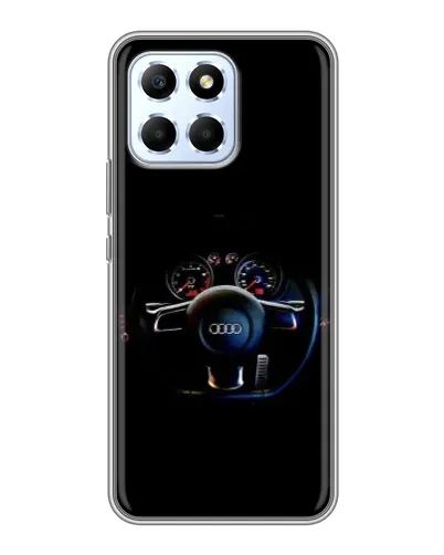 Чехол для Huawei Honor X6 с картинкой «Салон Audi — руль»
