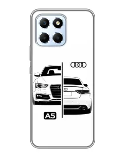 Чехол для Huawei Honor X6 с картинкой «Audi — контрастный дизайн»