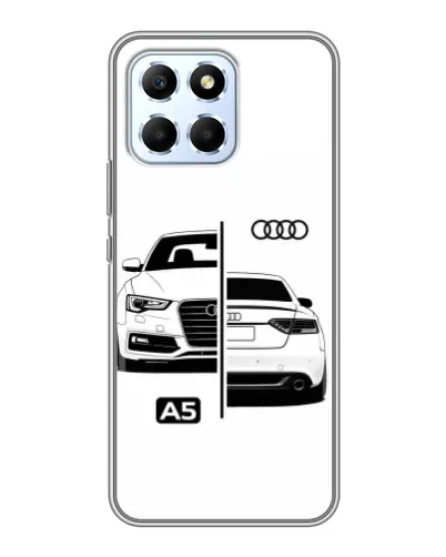Чехол для Huawei Honor X6 с картинкой «Audi — контрастный дизайн»