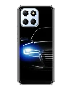 Чехол для Huawei Honor X6 с картинкой «Неоновый взгляд Audi»