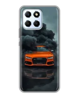 Чехол для Huawei Honor X6 с картинкой «Audi в облаках дыма»