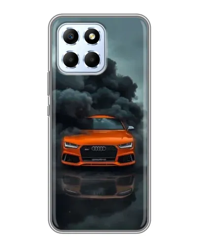 Чехол для Huawei Honor X6 с картинкой «Audi в облаках дыма»