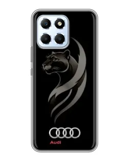 Чехол для Huawei Honor X6 с картинкой «Графика — пантера и Audi»